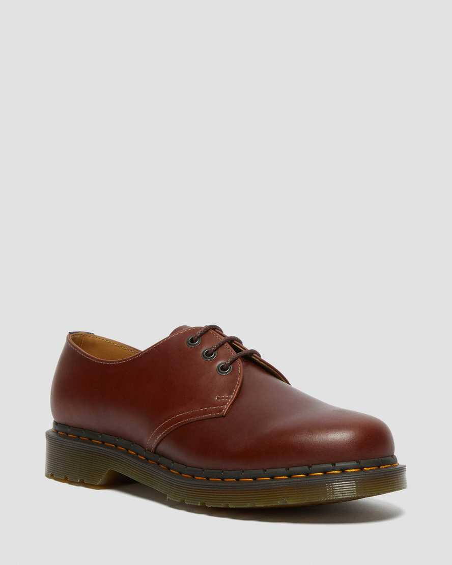 Dr. Martens 1461 Abruzzo Lær Oxford Sko Herre Brune/Svart [4509YKGMA]